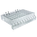 Azar Displays 60-Compartment Tray w/ Tester Tray - square slot .875", PK2 225510